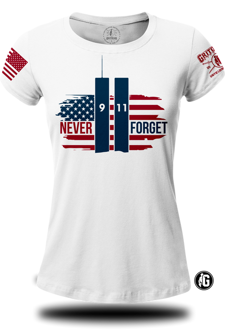 911 Never Forget Ladies Tee | Grit Gear Apparel