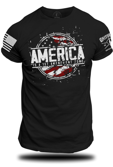 America 1st Amendment Zone T-shirt | Grit Gear Apparel