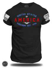 Ryan Weaver - United States Freedom 1776 T-shirt | Grit Gear Apparel