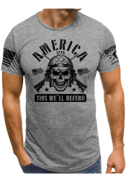 America Skull This We'll Defend | Grit Gear Apparel ®