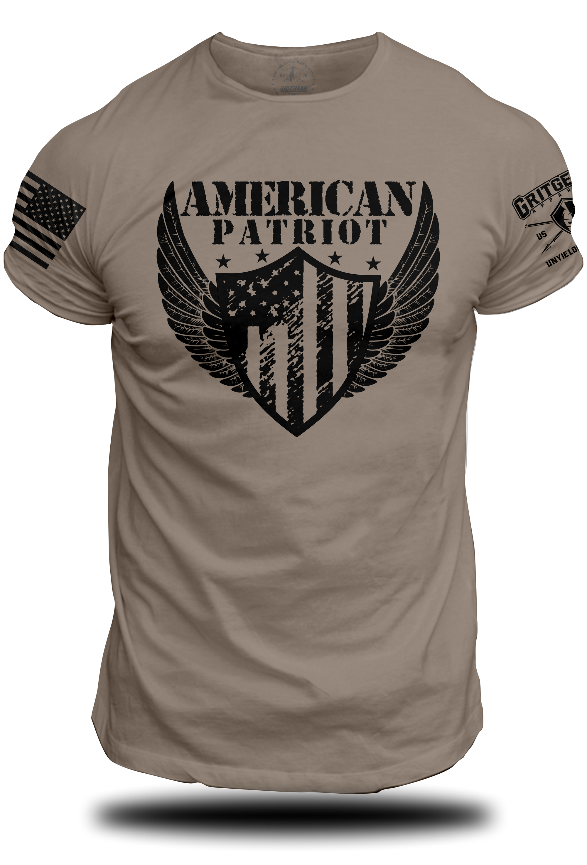 American Patriot Wing T-shirt | Grit Gear Apparel
