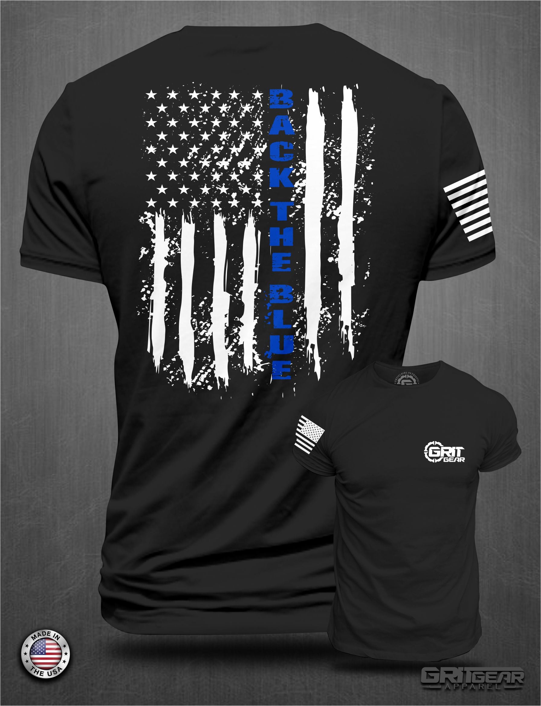 Back The Blue - Blue Line T-shirt | GRITGEAR™ Apparel