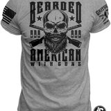 Bearded American Skull W/ Guns - Tee | Grit Gear Apparel 