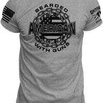 Bearded American W/ Guns - Tee | Grit Gear Apparel 