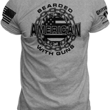 Bearded American W/ Guns - Tee | Grit Gear Apparel 
