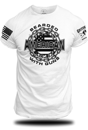 Bearded American W/ Guns - Tee | Grit Gear Apparel 