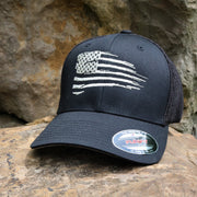 Distressed American Flag Embroidered Hat | Grit Gear Apparel ®