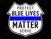 Blue Lives Matter Vinyl Decal | Grit Style Gear