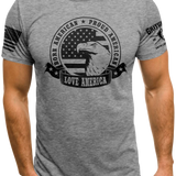 Born American Proud American T-shirt | Grit Gear Apparel