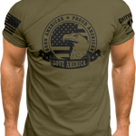 Born American Proud American T-shirt | Grit Gear Apparel