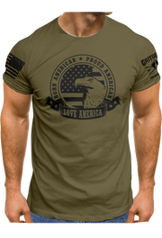 Born American Proud American T-shirt | Grit Gear Apparel