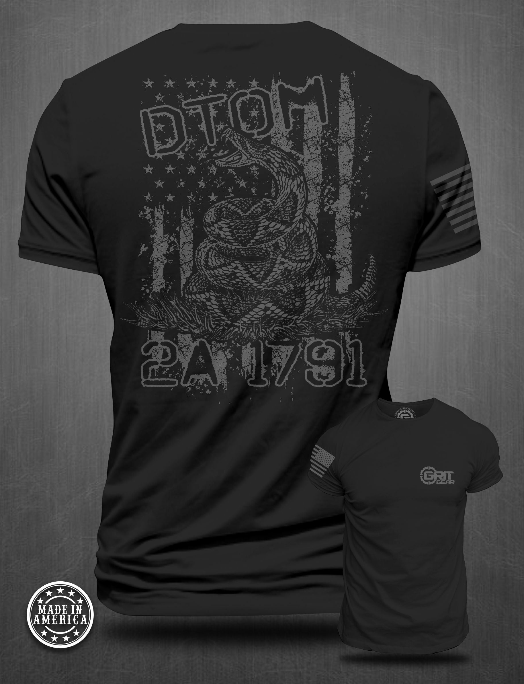 DTOM 2A 1791 T-shirt | Grit Gear Apparel