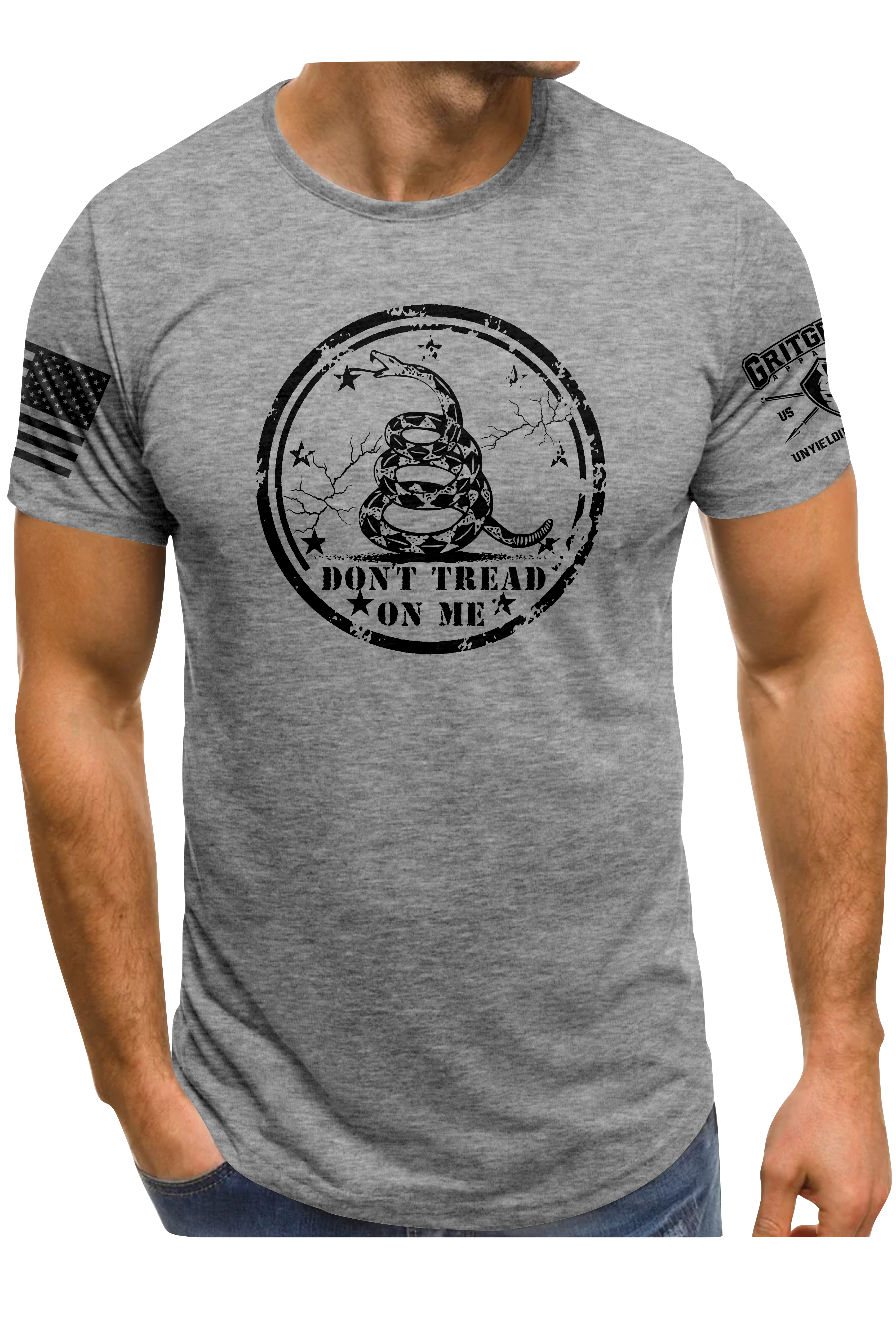 Don't Tread On Me Snake T-shirt | Grit Gear Apparel