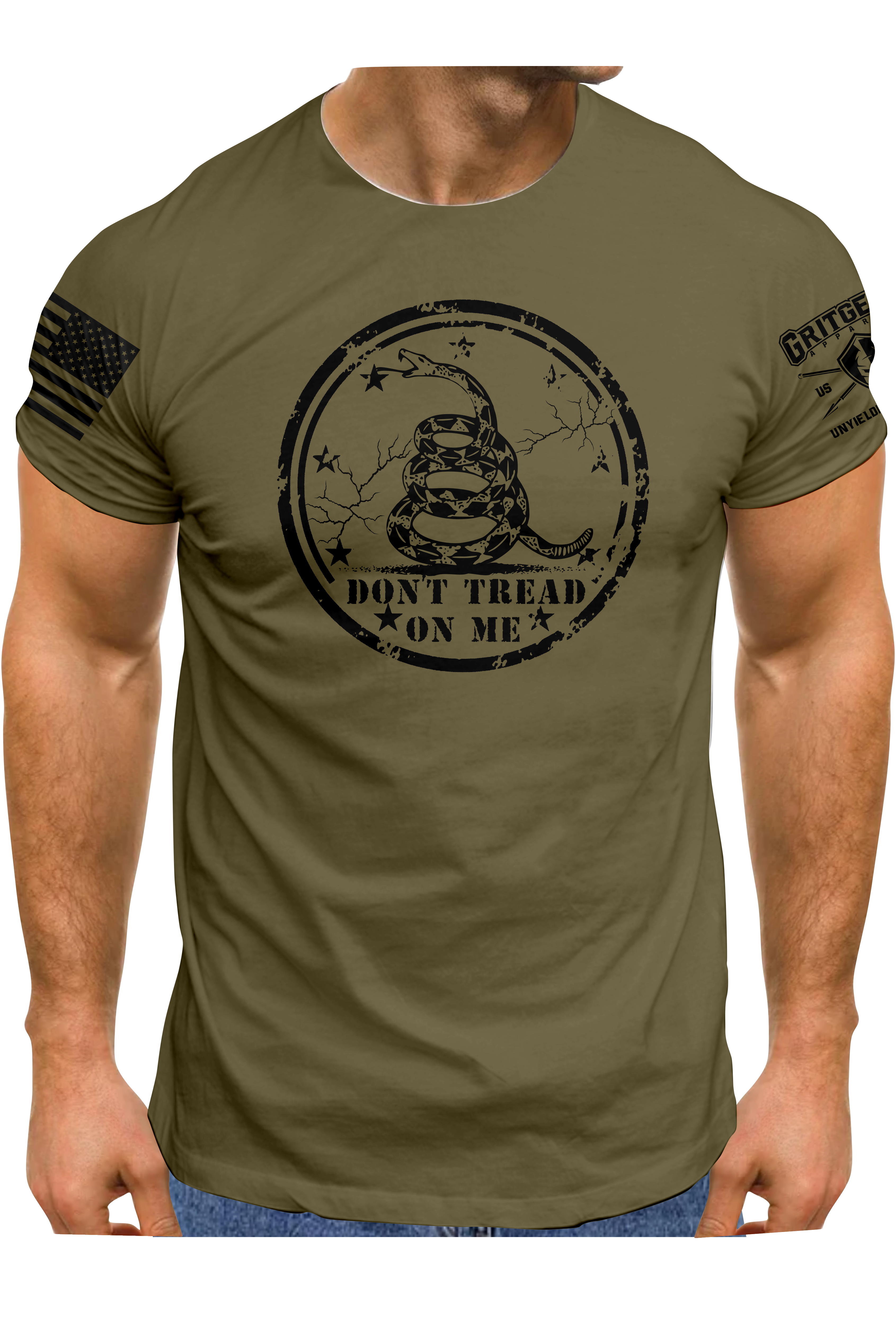 Don't Tread On Me Snake T-shirt | Grit Gear Apparel