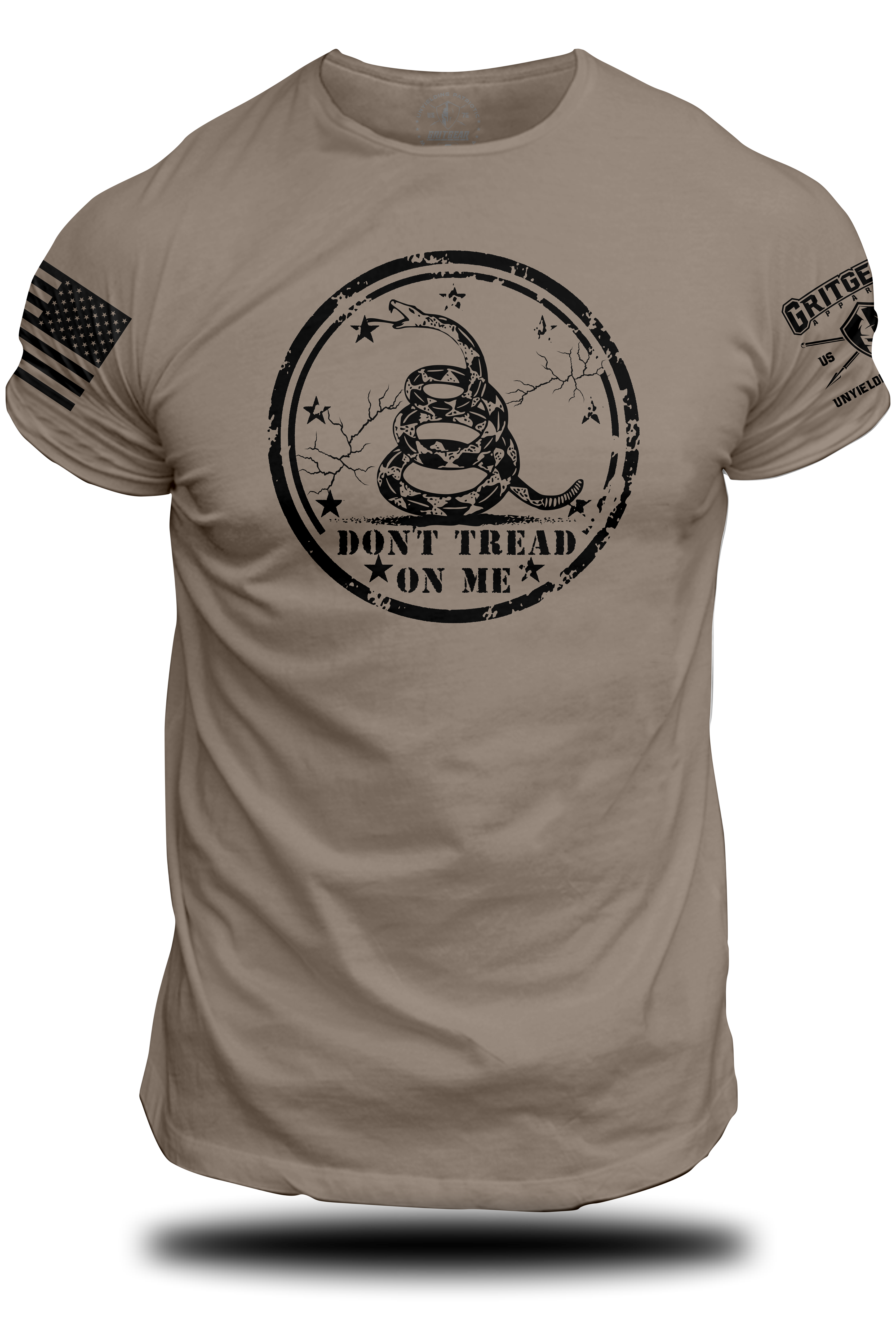 Don't Tread On Me Snake T-shirt | Grit Gear Apparel