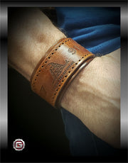 Leather Don't Tread On Me Men's Cuff | GRITGEAR Apparel