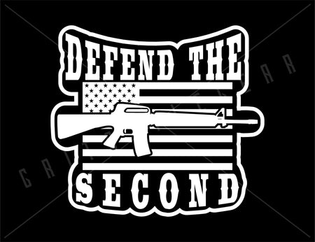 Defend the Second Amendment Vinyl Decal | Grit Style Gear