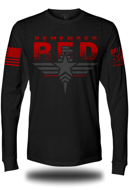 Eagle Star RED LS T-Shirt | Grit Gear Apparel ®