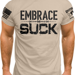 Embrace The Suck Barbwire Military Green T-shirt | Grit Gear Apparel