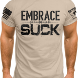 Embrace The Suck Barbwire Military Green T-shirt | Grit Gear Apparel