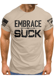 Embrace The Suck Barbwire Military Green T-shirt | Grit Gear Apparel