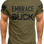 Embrace The Suck Barbwire Military Green T-shirt | Grit Gear Apparel