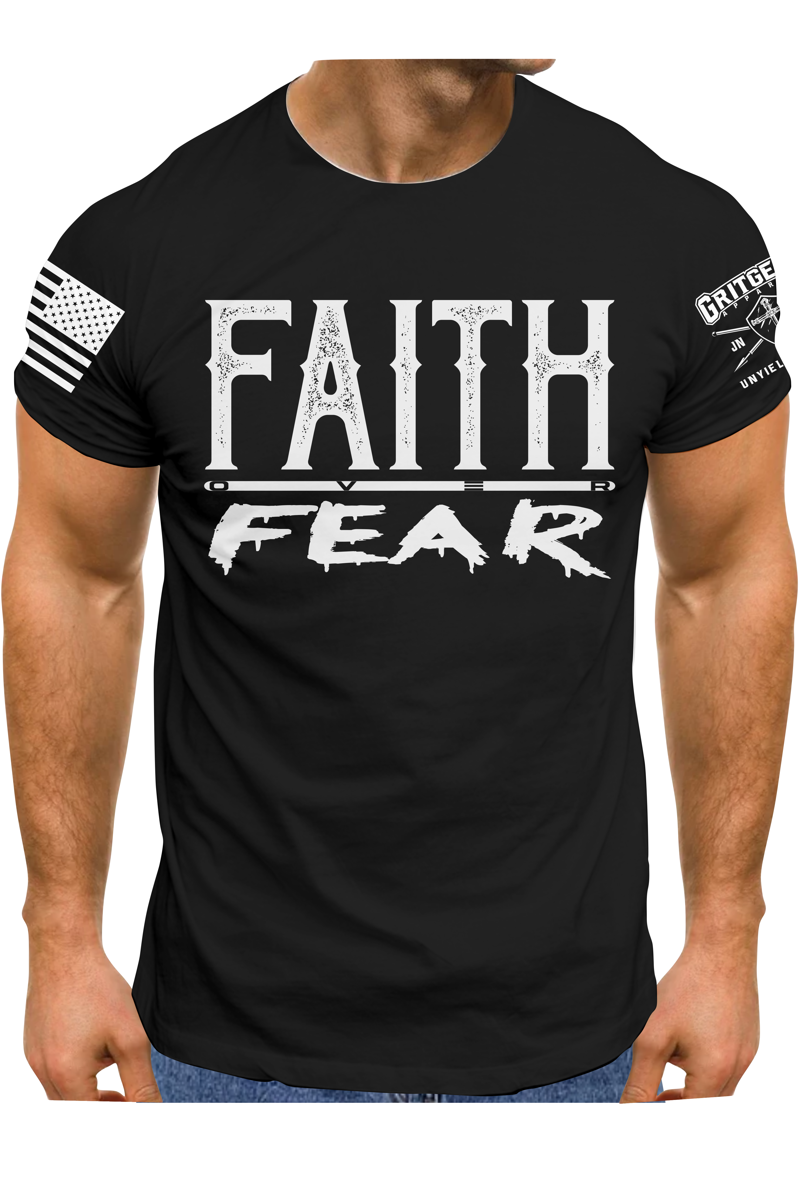 Faith over Fear T-shirt | Grit Gear Apparel