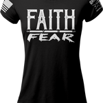 Faith over Fear Ladies T-shirt | Grit Gear Apparel