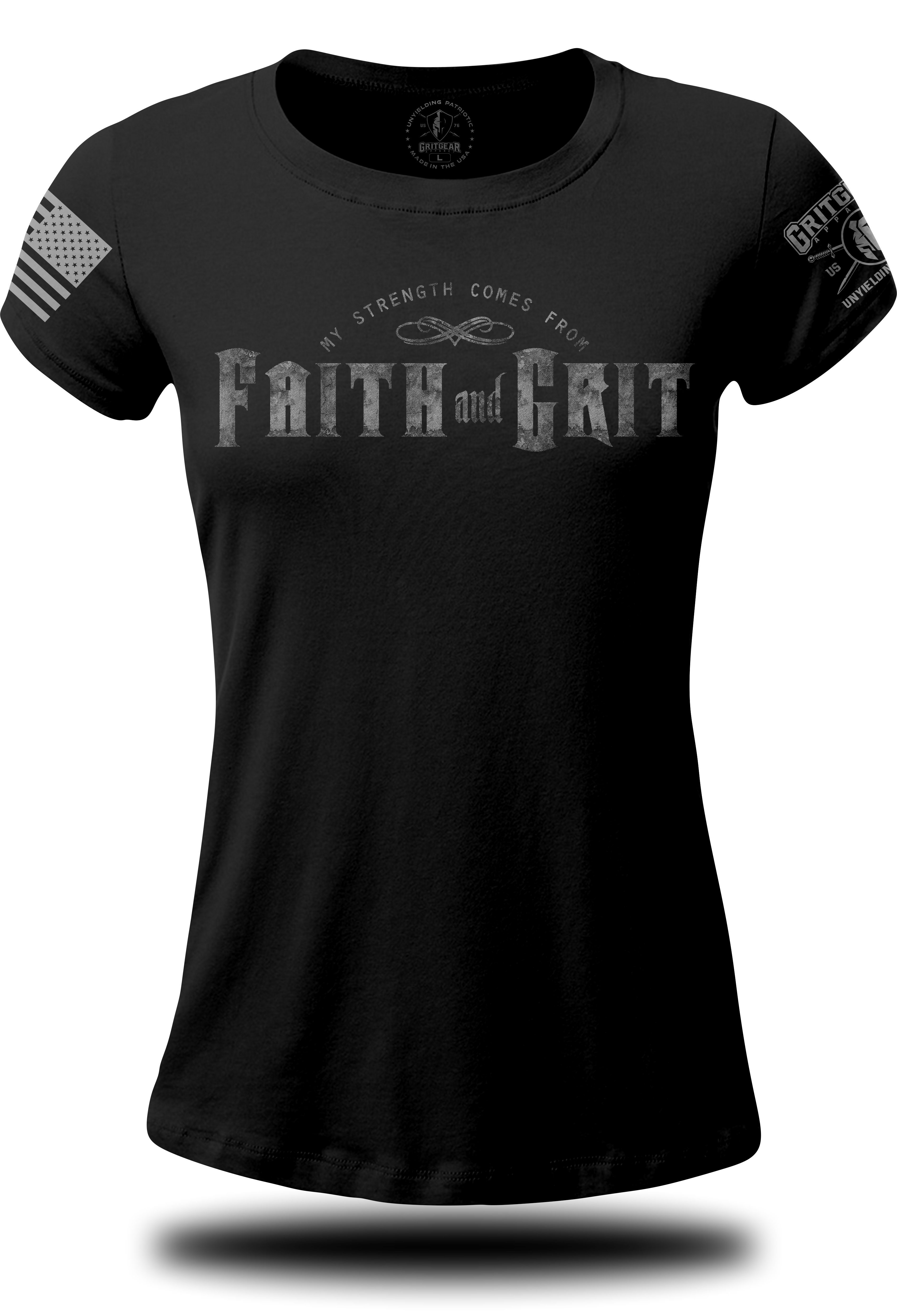 Faith and Grit Ladies T-shirt | Grit Gear Apparel ®