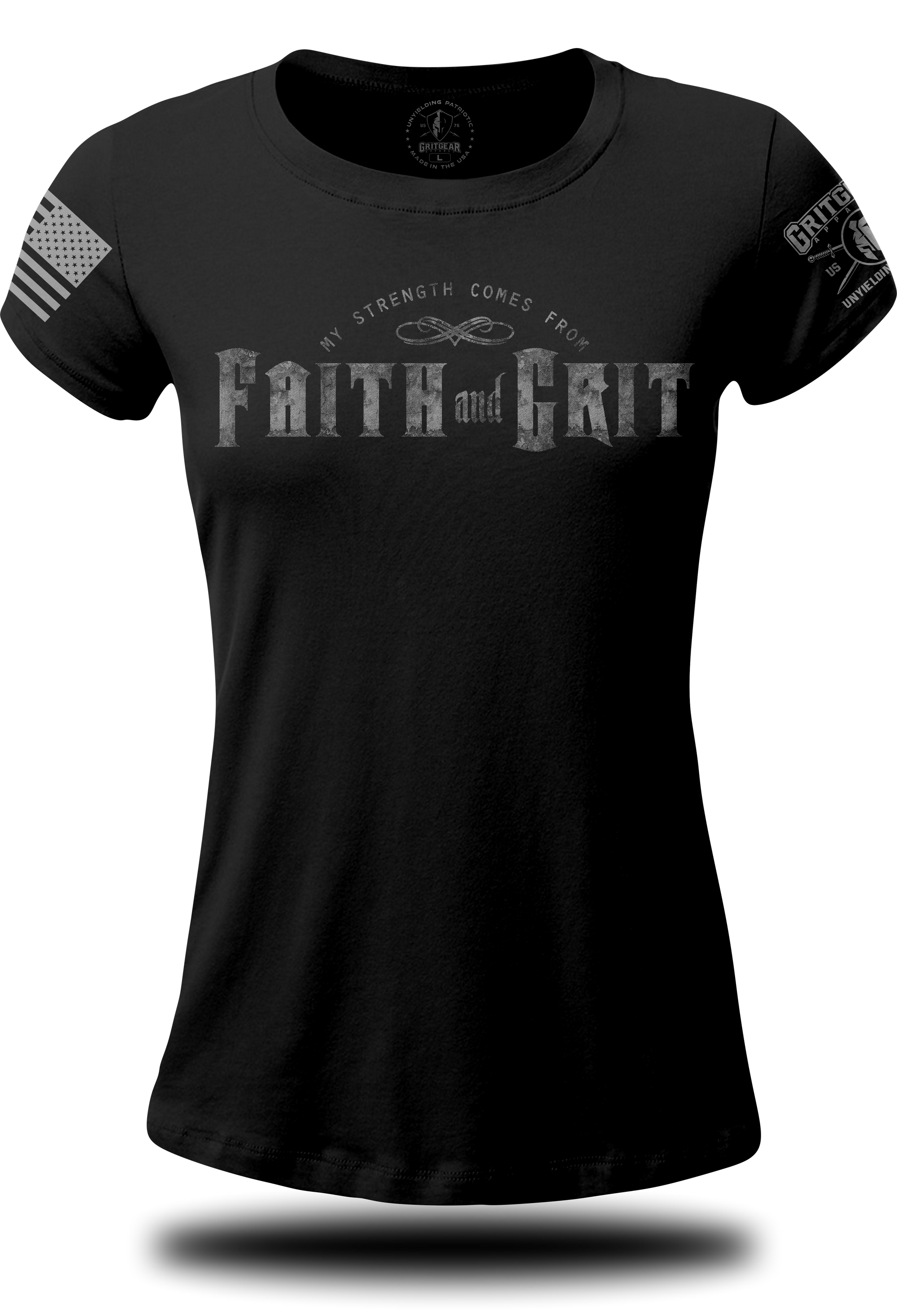Faith and Grit Ladies T-shirt | Grit Gear Apparel ®