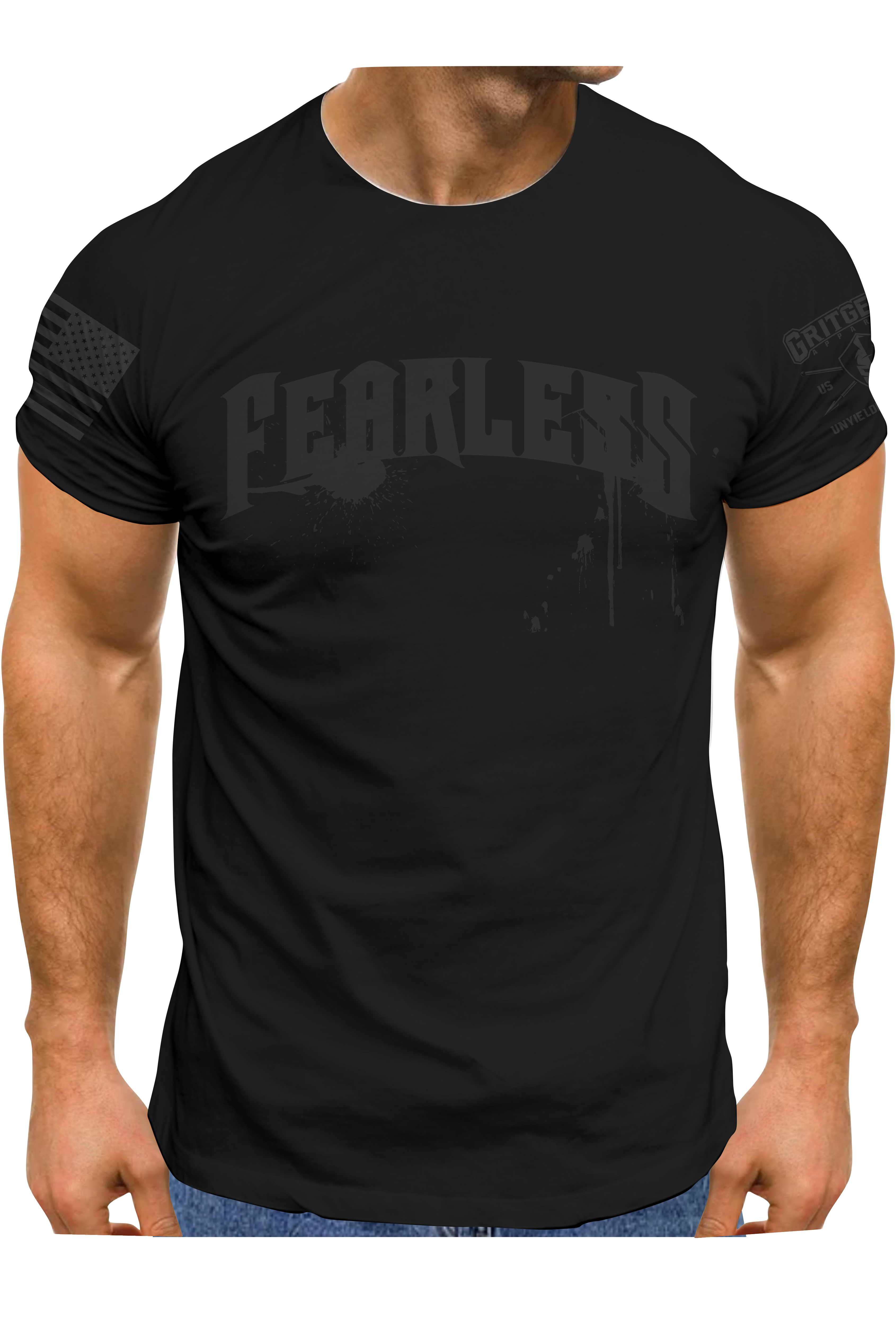 Fearless Black T-shirt | Grit Gear Apparel ®