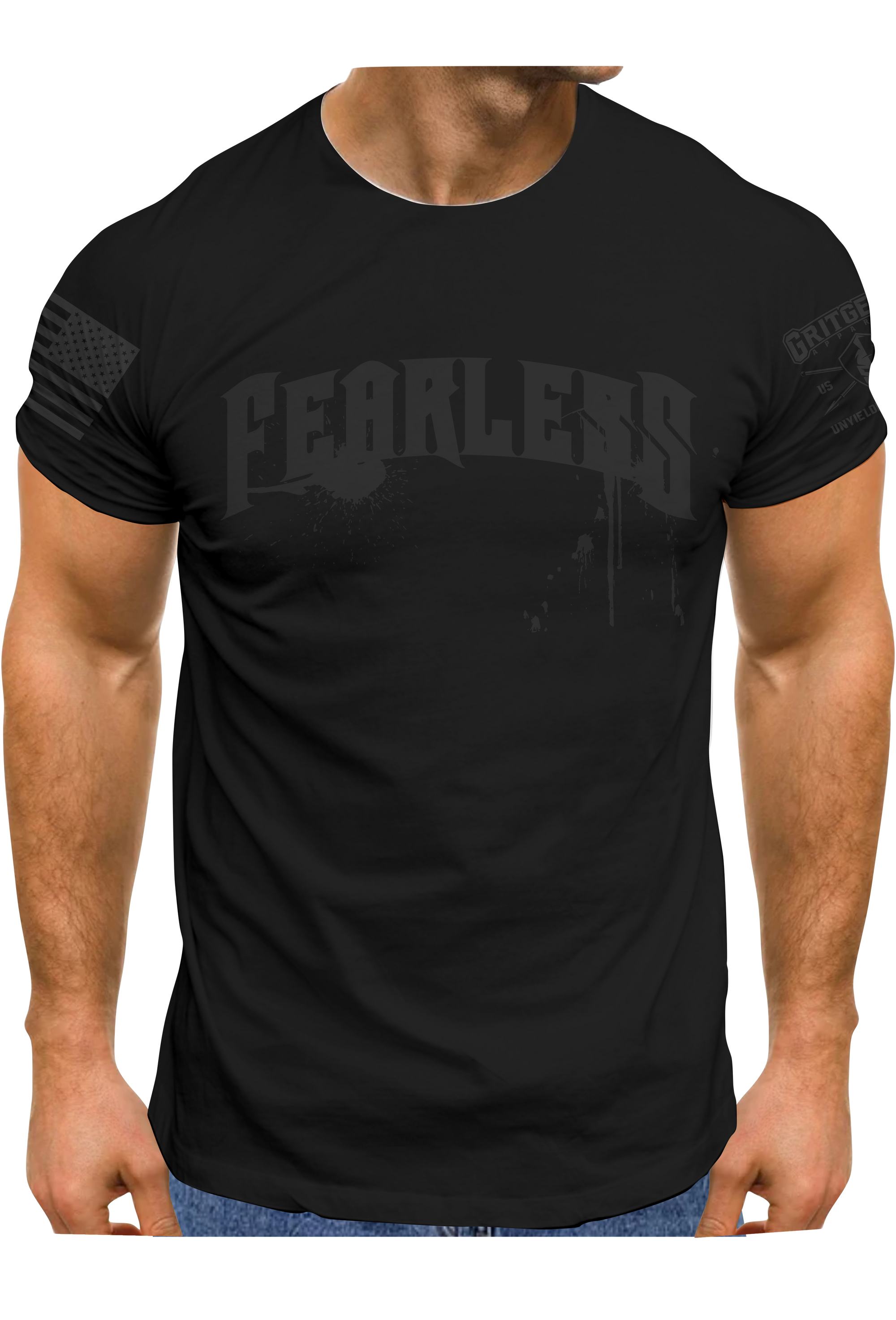 Fearless Black T-shirt | Grit Gear Apparel ®