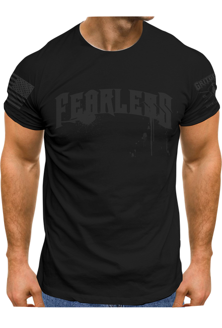 Fearless Black T-shirt | Grit Gear Apparel ®