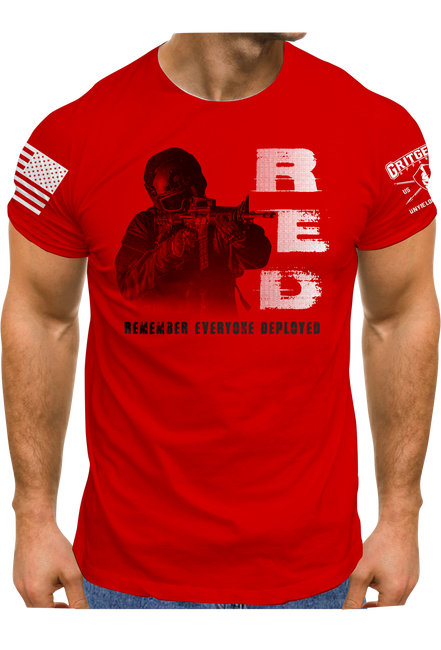 Fighting Soldier RED T-shirt | Grit Gear Apparel ®