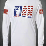 Ryan Weaver FISH Stars and Stripes LS Dry Fit | Grit Gear Apparel