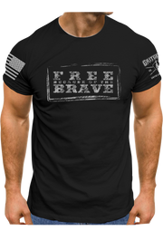 Free Because of the Brave T-shirt | Grit Gear Apparel ®