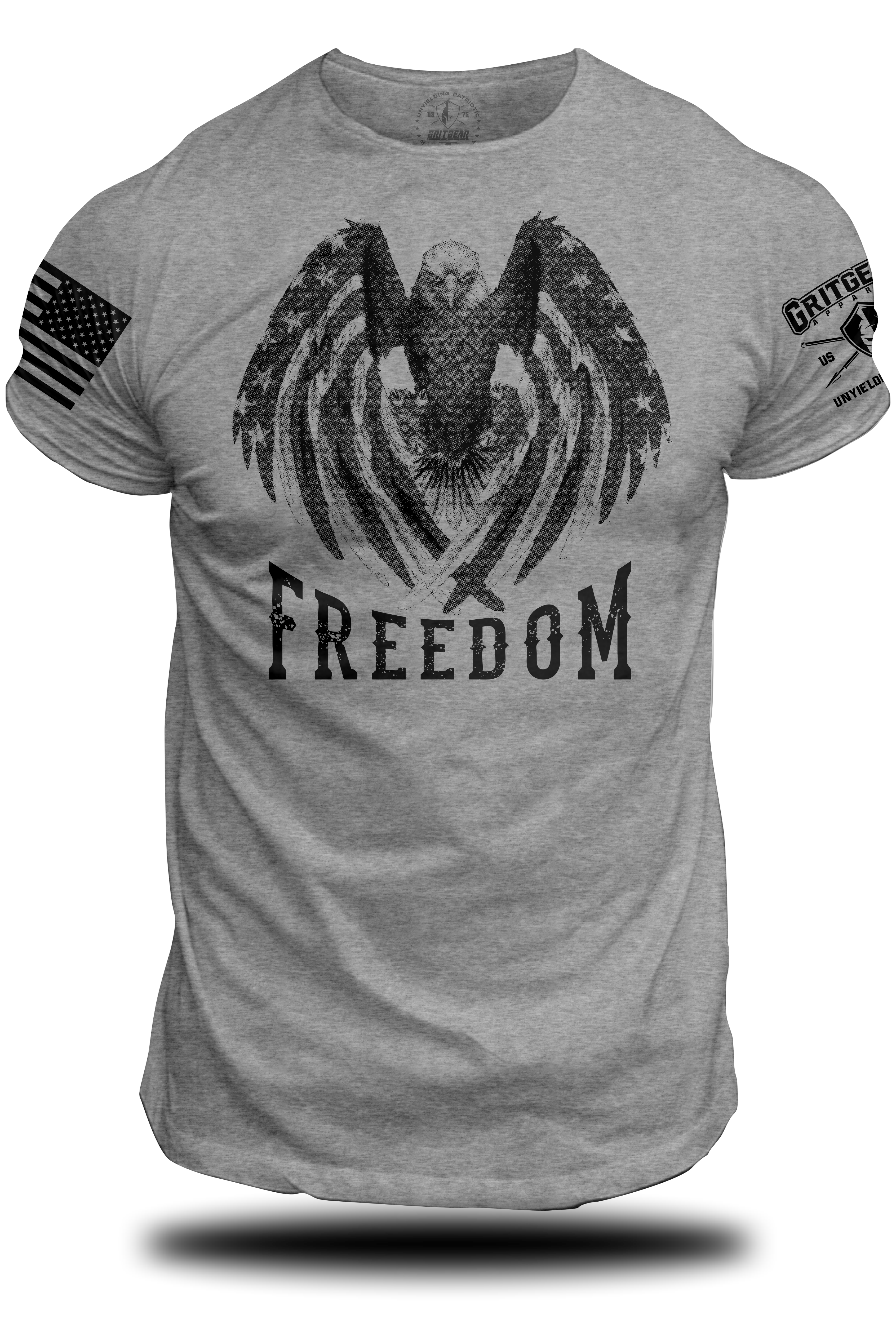 Freedom Eagle Flag Tee | Grit Gear Apparel ®