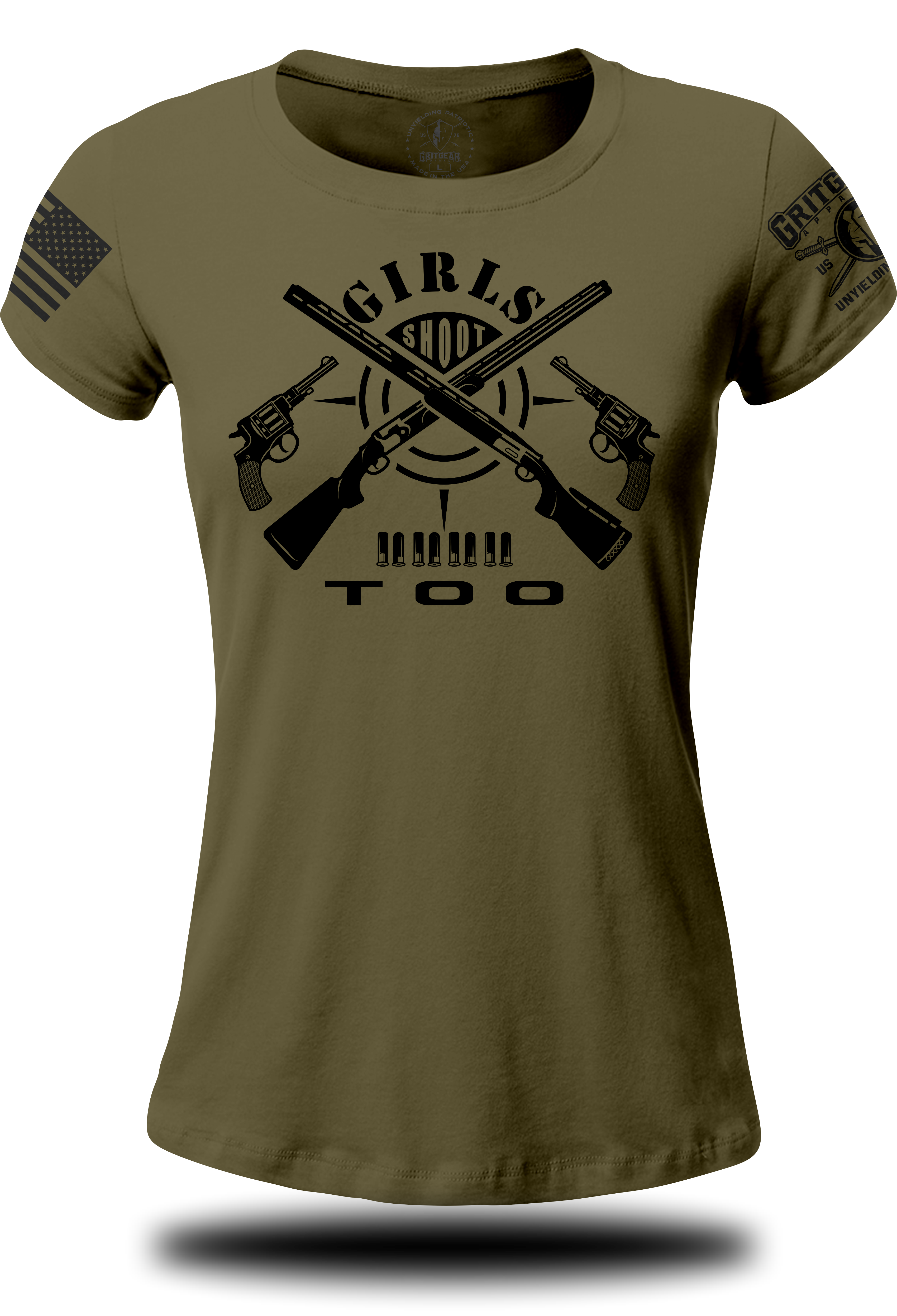 Girls Shoot Too WTee | Grit Gear Apparel