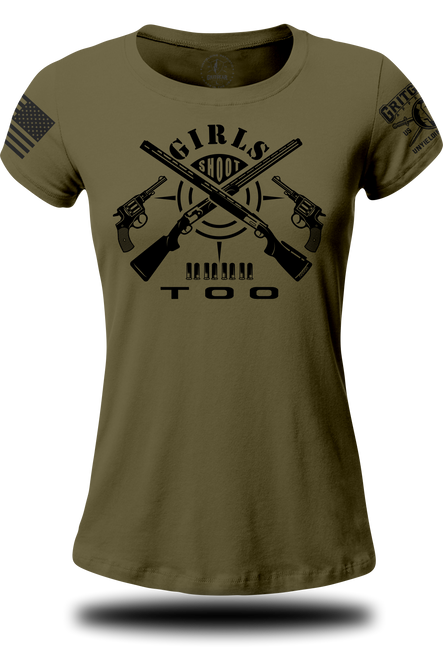 Girls Shoot Too WTee | Grit Gear Apparel