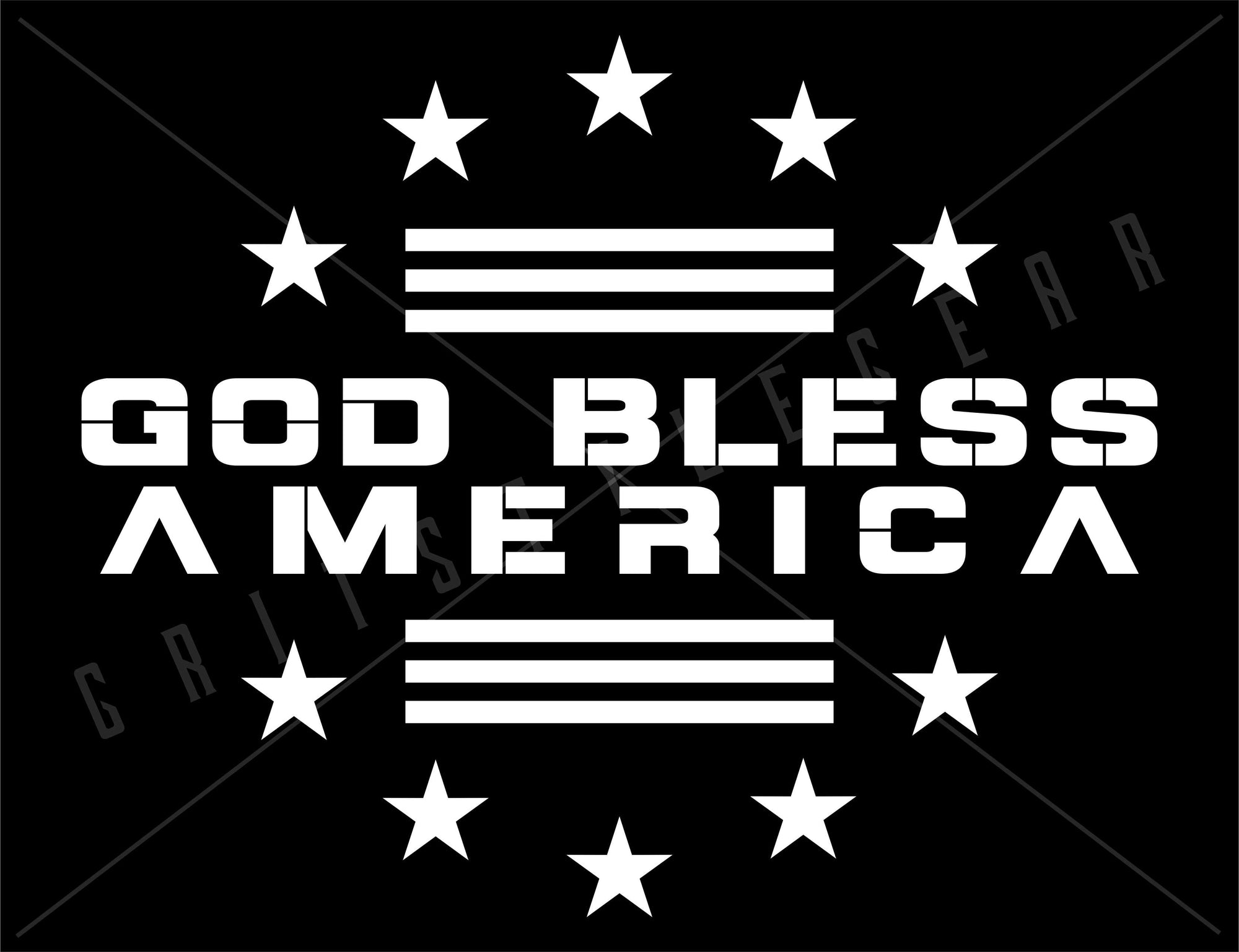 God Bless America Vinyl Decal | Grit Style Gear®