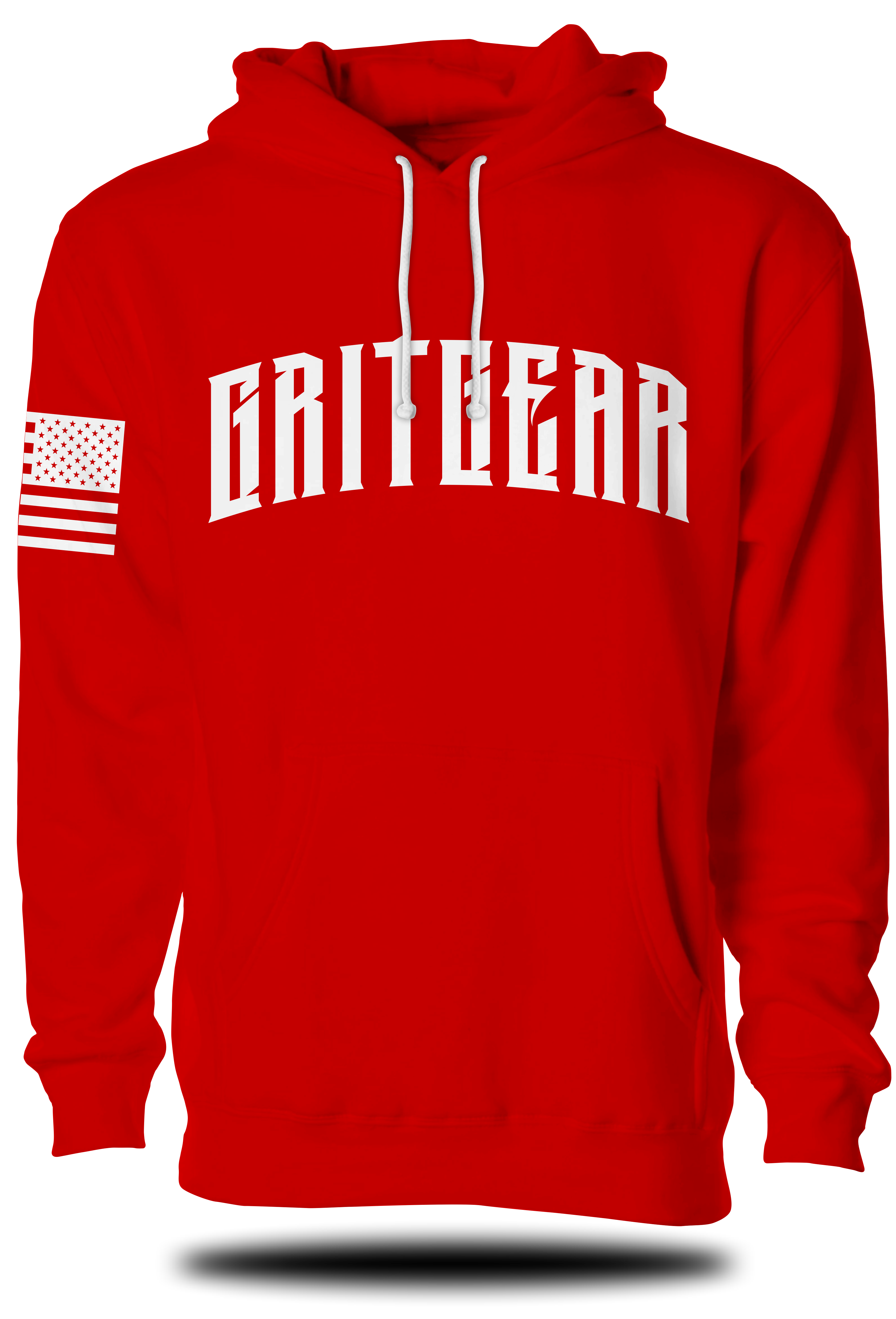 GRITGEAR Basic Red Hoodie | Grit Gear Apparel ®