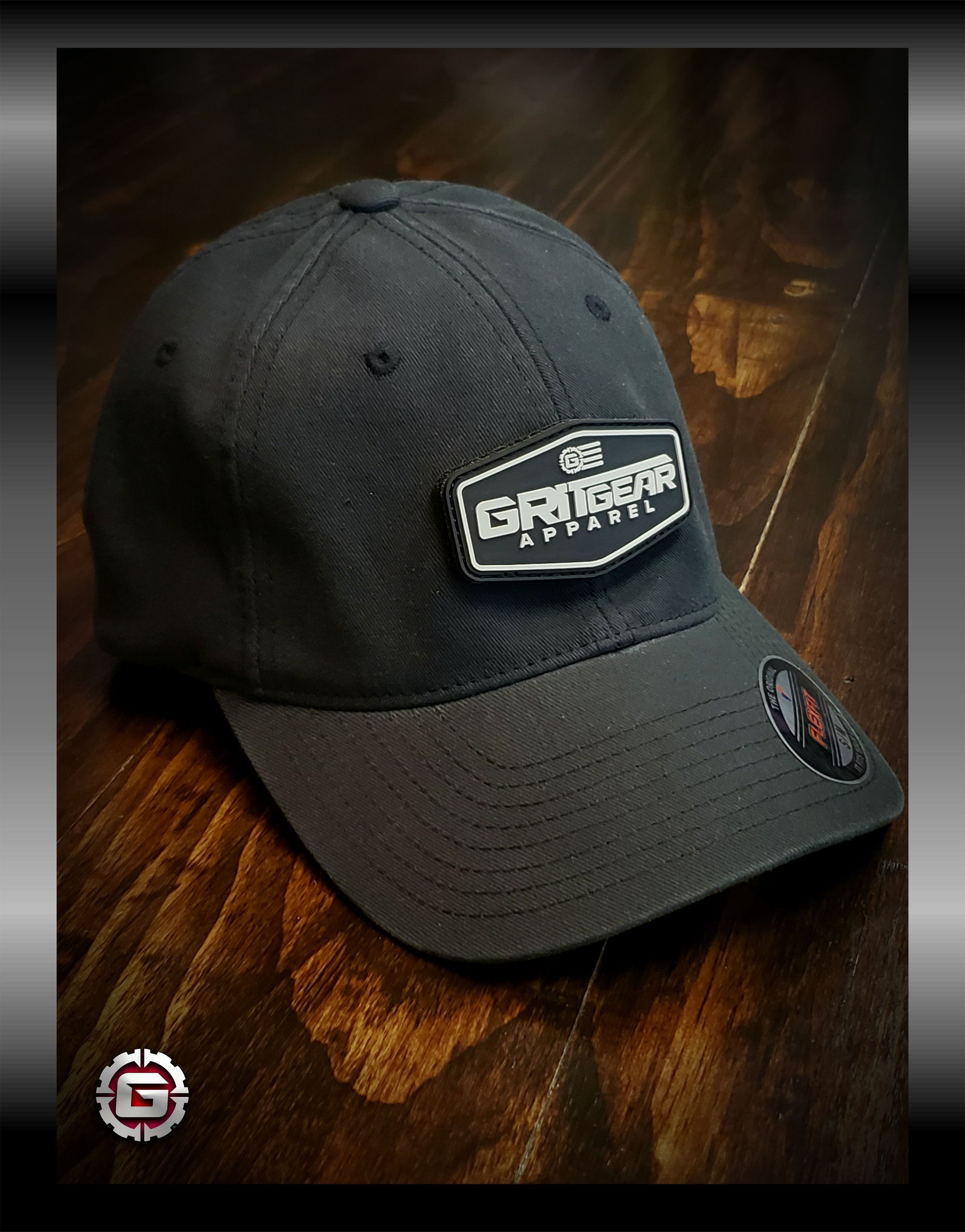 GRITGEAR Logo PVC Patch Flexfit Hat | GRITGEAR™ Apparel