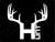 Buck Antlers Hunt Vinyl Decal | Grit Style Gear