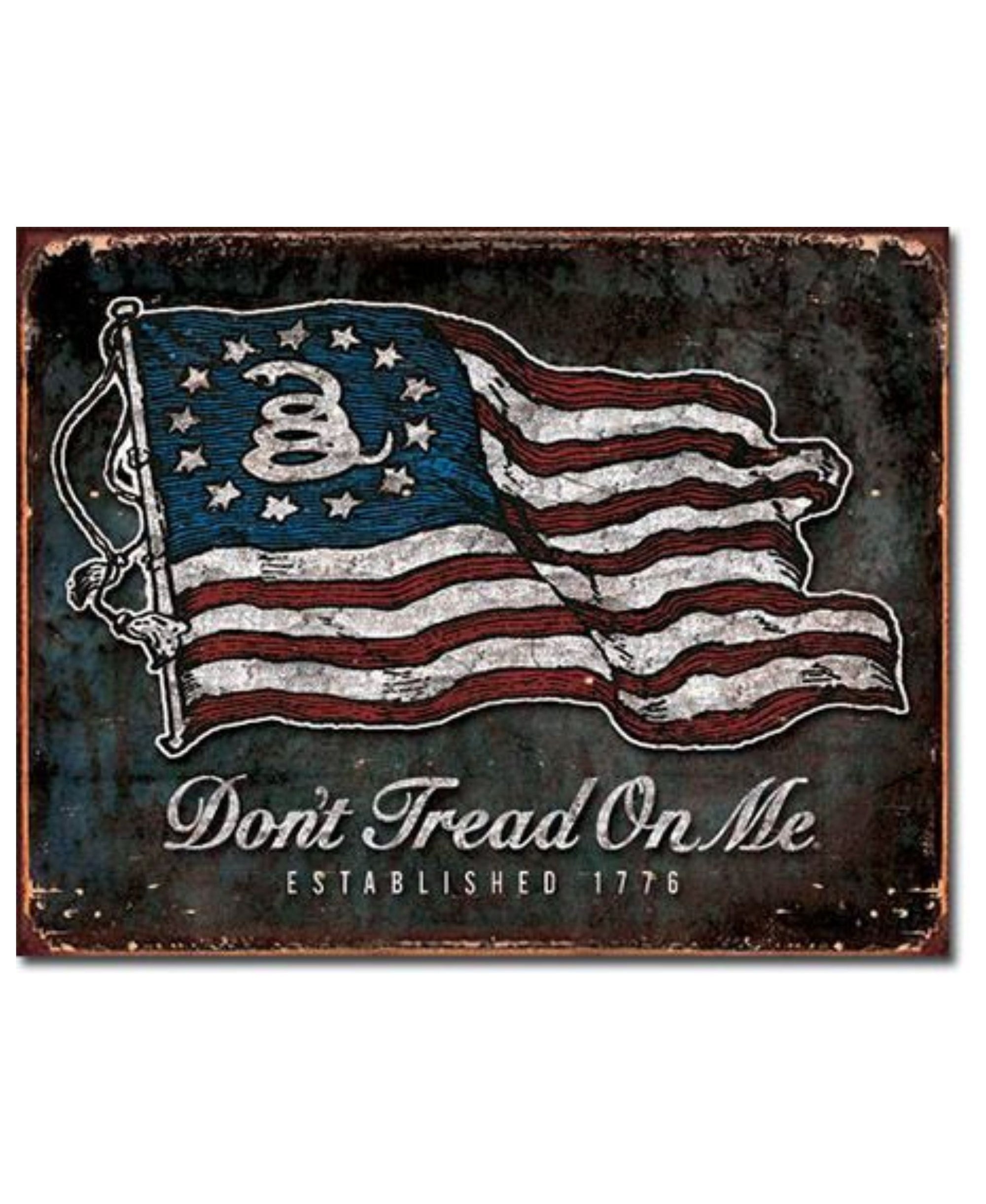 Don't Tread on Me - Vintage Flag Tin Sign
