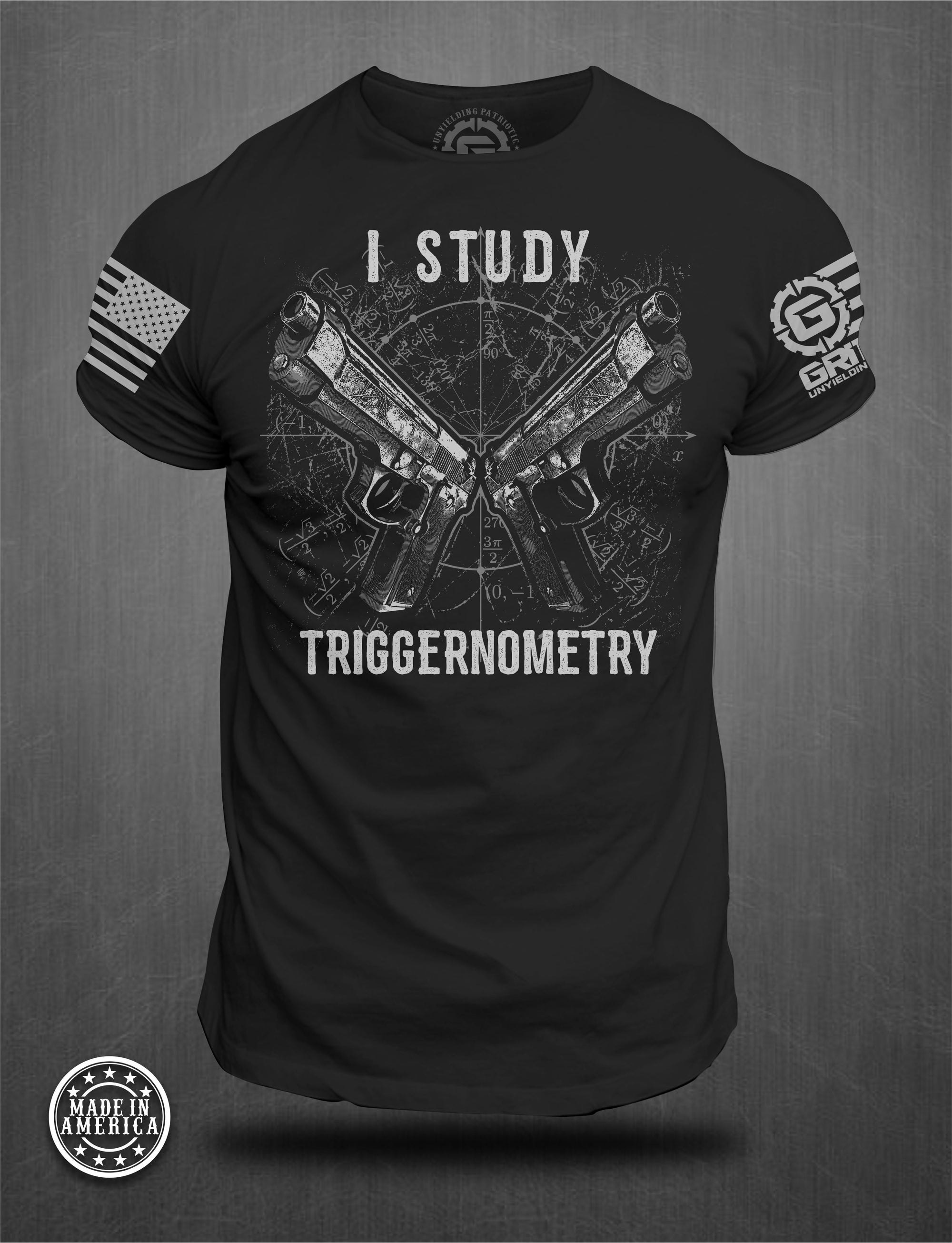 I Study Triggernometry Patriotic Tee | Grit Gear Apparel