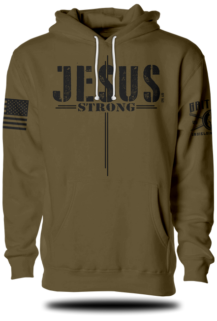 Jesus Strong Hoodie | Grit Gear Apparel