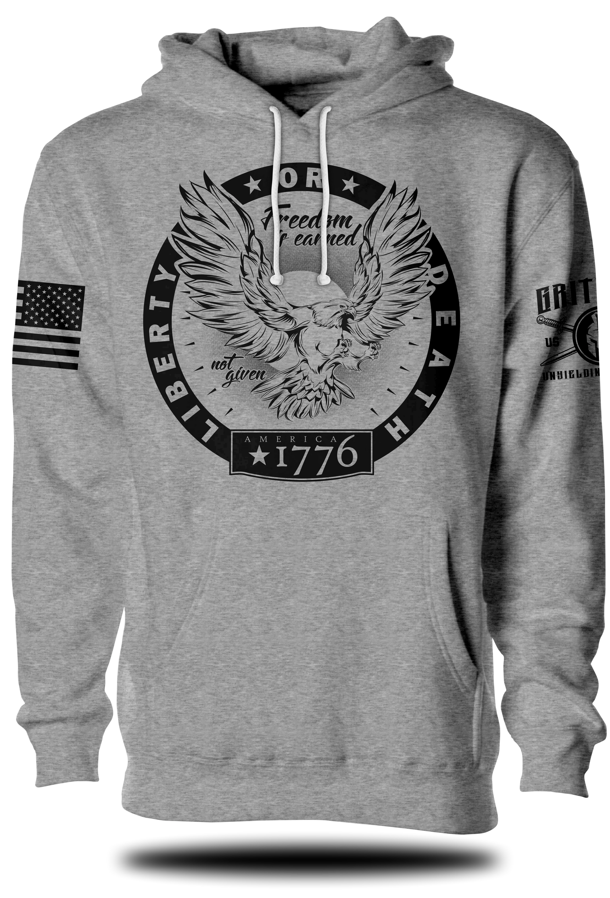 Liberty or Death Eagle Hoodie | Grit Gear Apparel ®