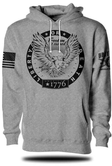 Liberty or Death Eagle Hoodie | Grit Gear Apparel ®