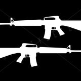 M 16 Riffle Die Cut Vinyl Decals | Grit Style Gear