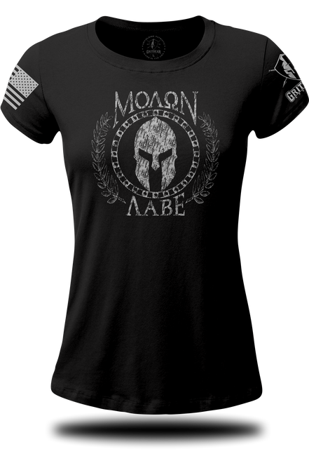 Molon Labe Helmet - Ladies Tee | Grit Gear Apparel